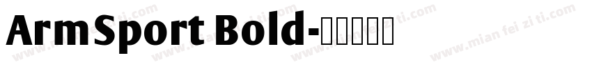 ArmSport Bold字体转换
